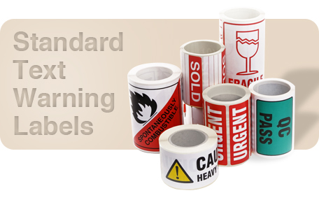 Standard Text Warning Labels
